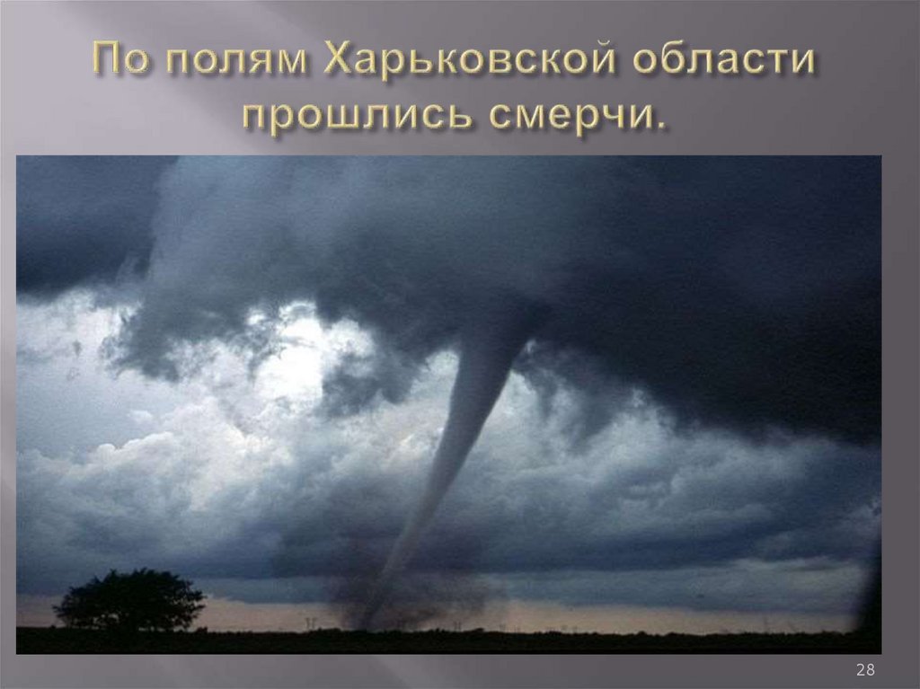 По полям Харьковской области прошлись смерчи.