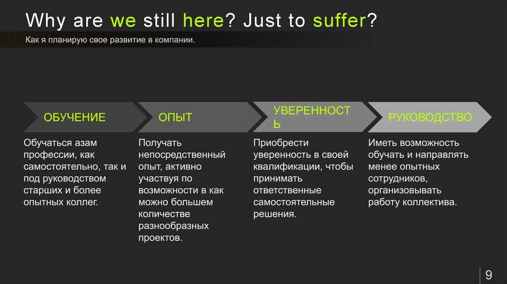 Why are we still here? Just to suffer?