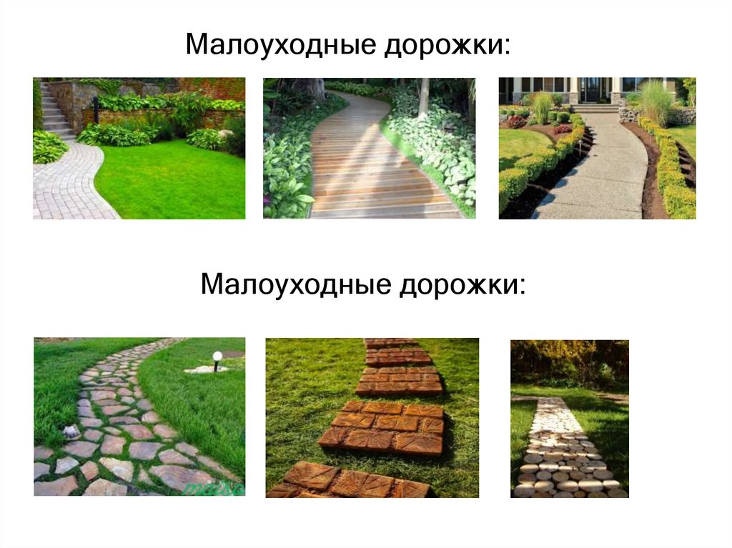 Малоуходные дорожки - online presentation