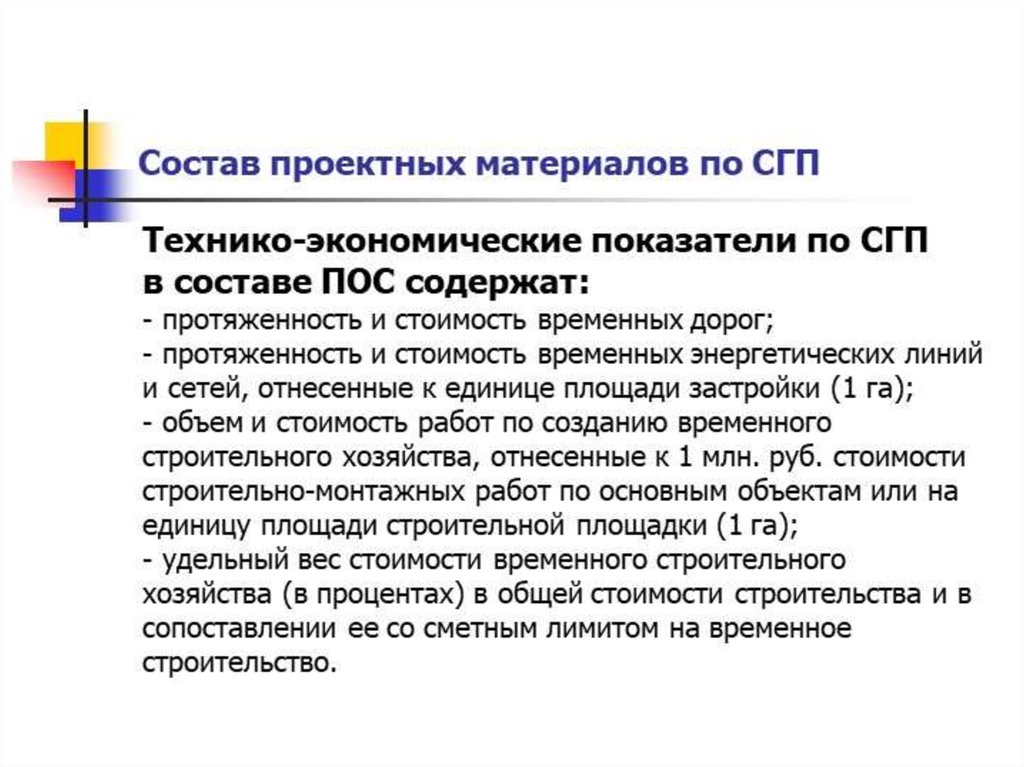 Состав проекта пос