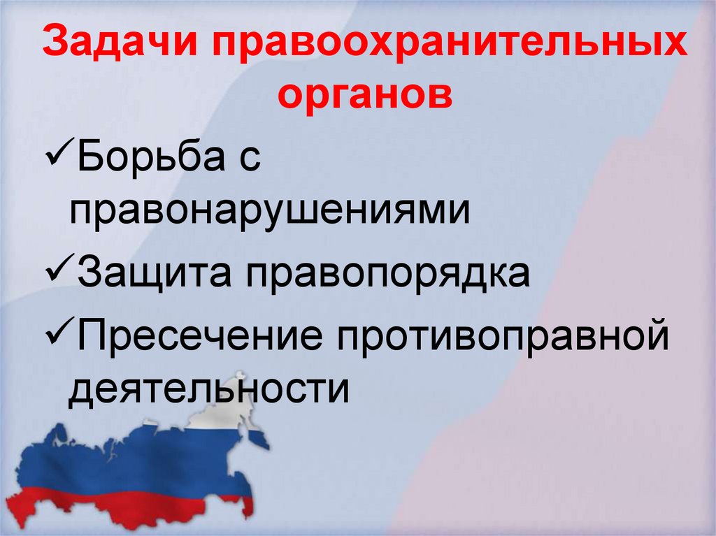 Функции правоохранительных органов российской федерации