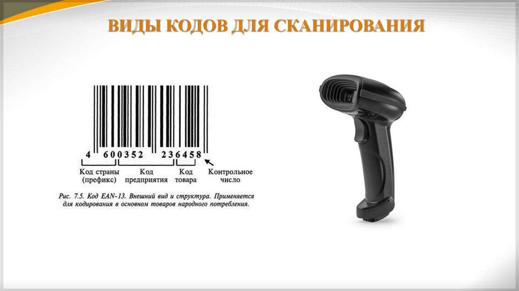 ВИДЫ КОДОВ ДЛЯ СКАНИРОВАНИЯ