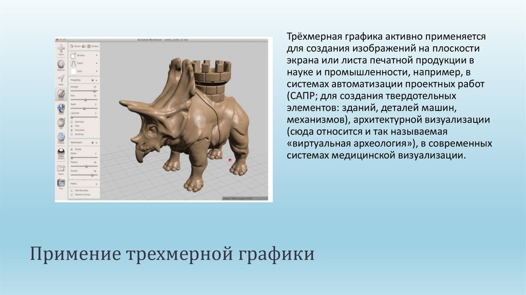 3 д моделирование презентация