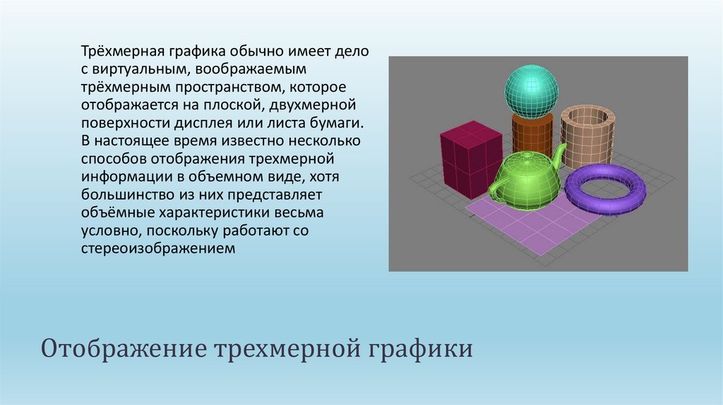 Трехмерная графика картинки для презентации