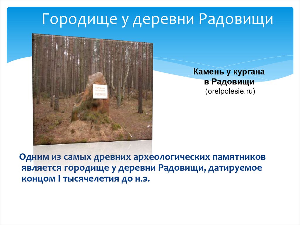 Городище у деревни Радовищи