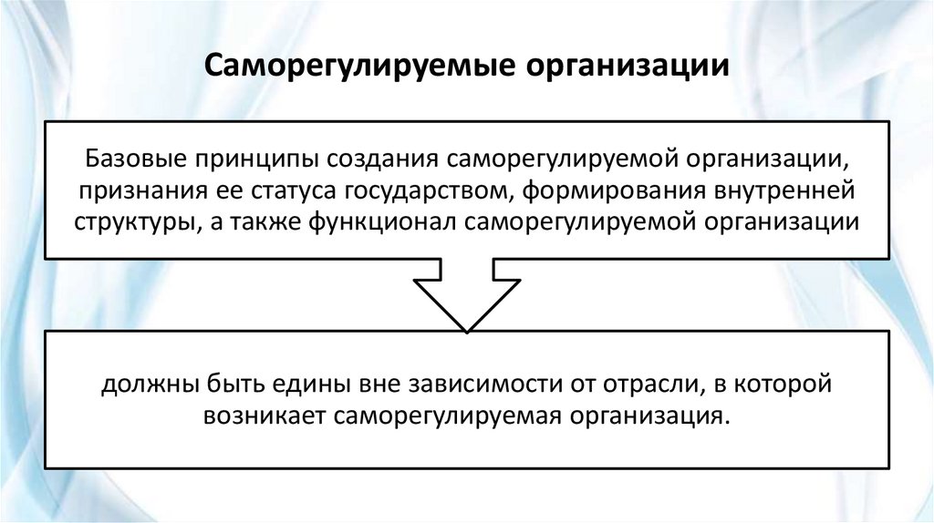 Саморегулируемые организации