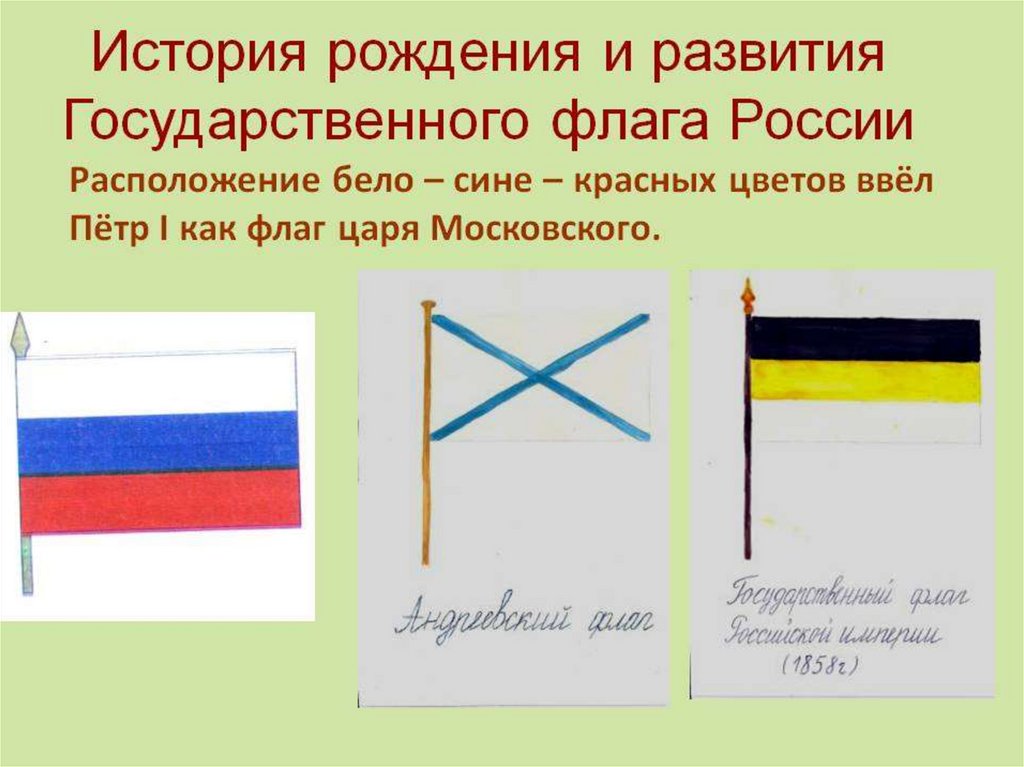 Презентация история флага россии от начала до наших дней