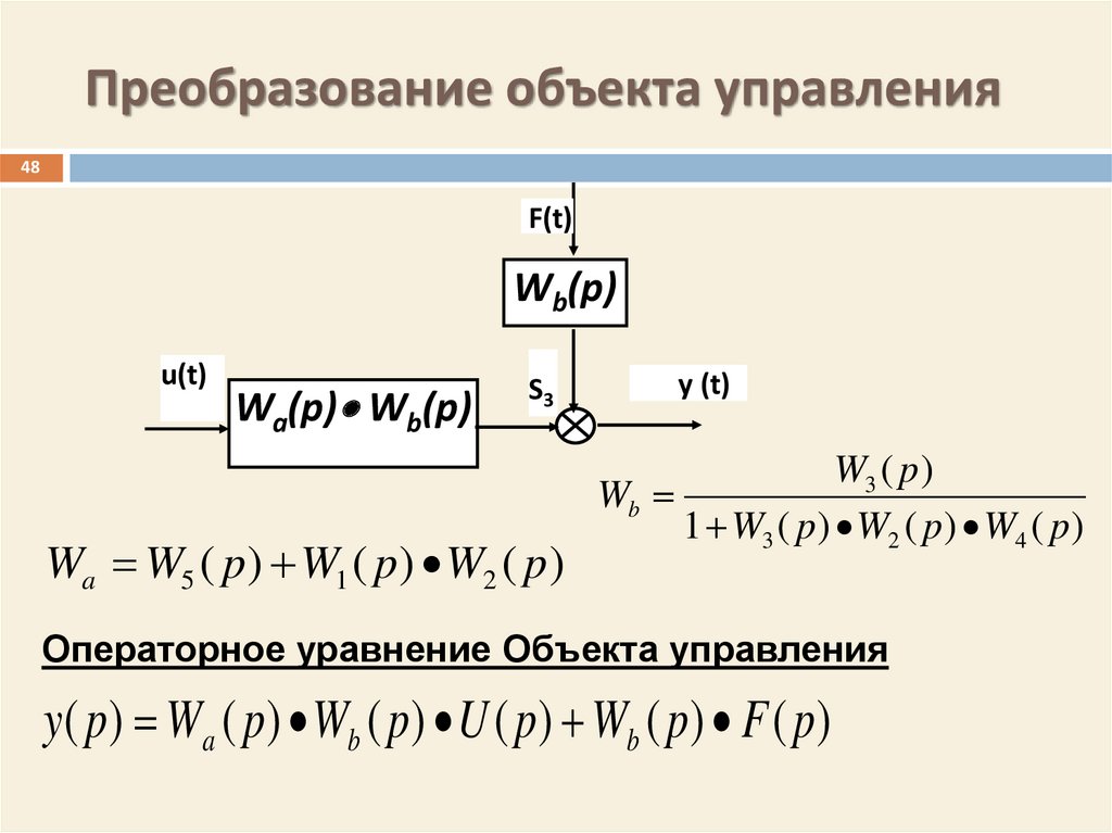 Предмет преобразований