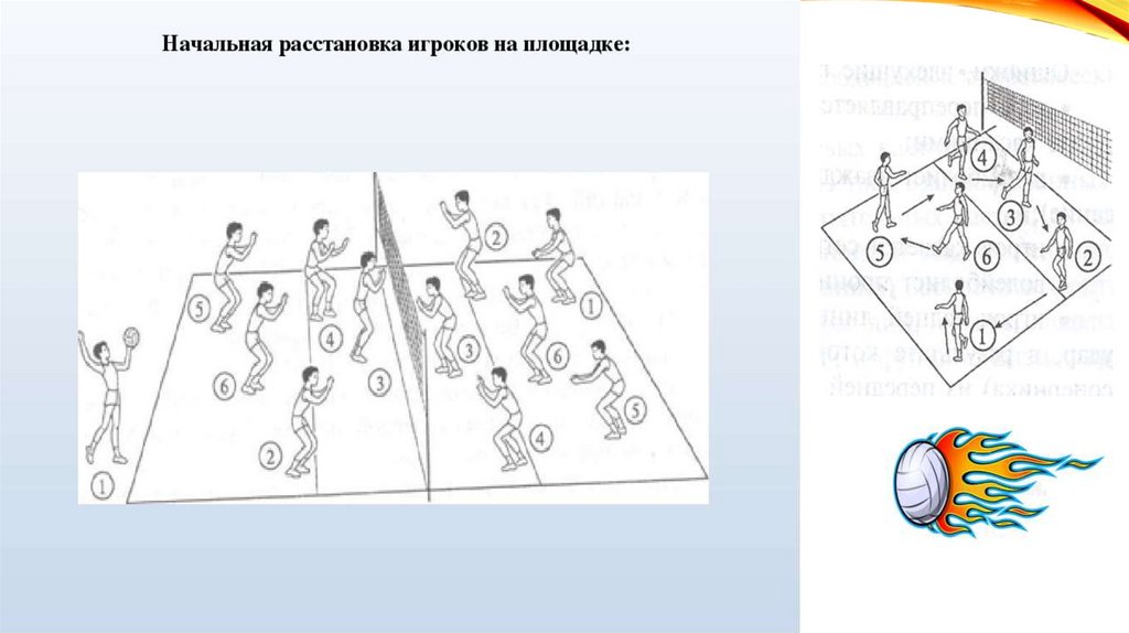 Зоны на волейбольной площадке рисунок