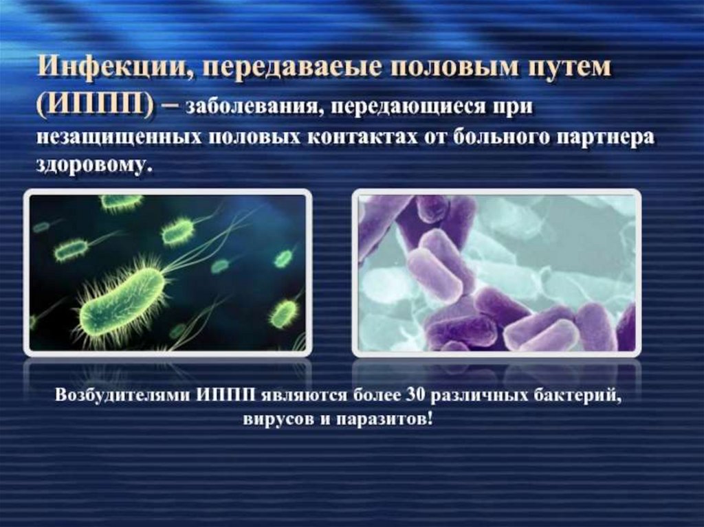 Заболевания передаваемые пол путем презентация