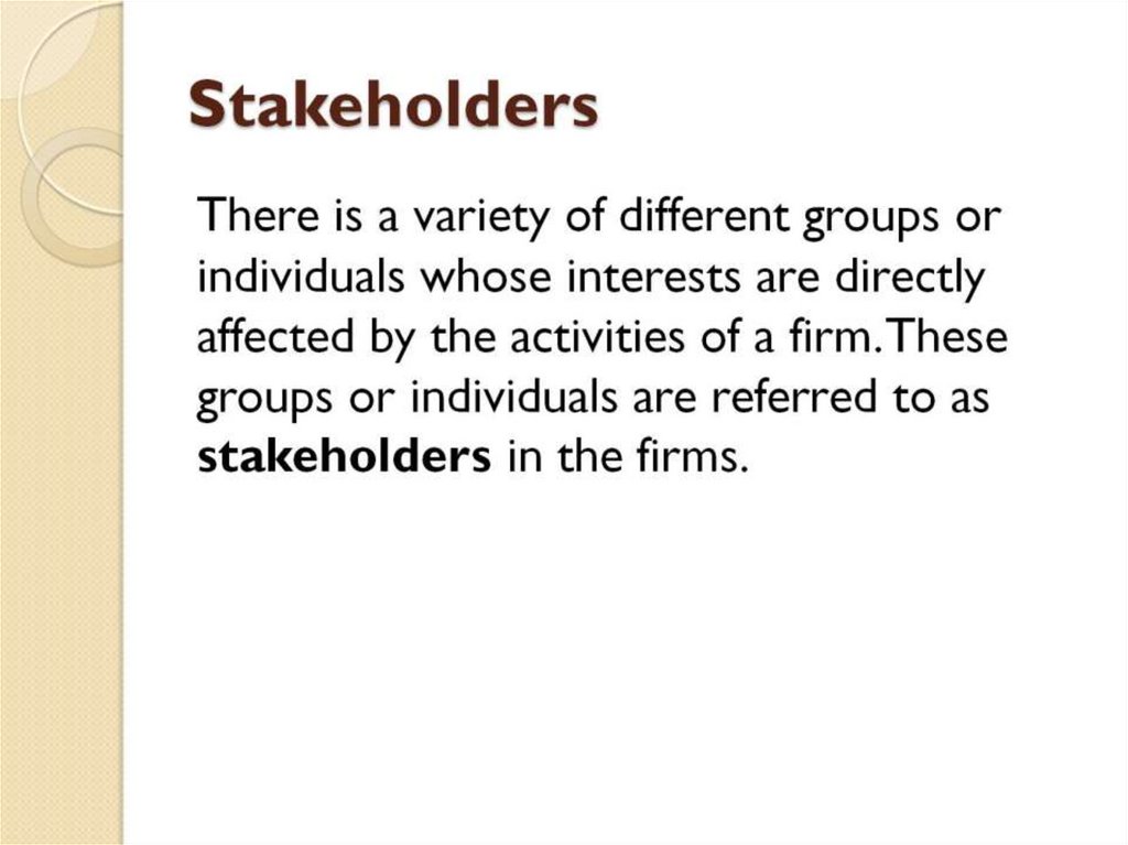 Stakeholders