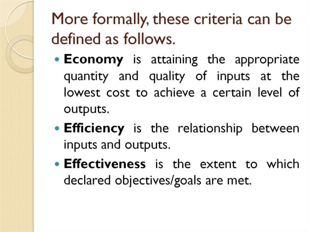 More formally, these criteria can be defined as follows.