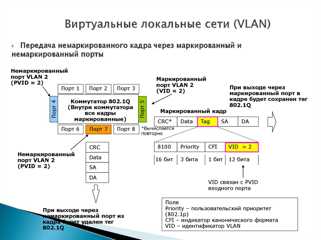 Виртуальные локальные сети (VLAN)