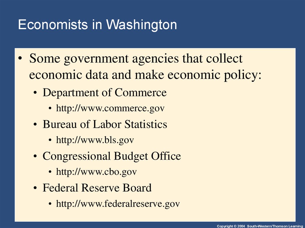 Economists in Washington