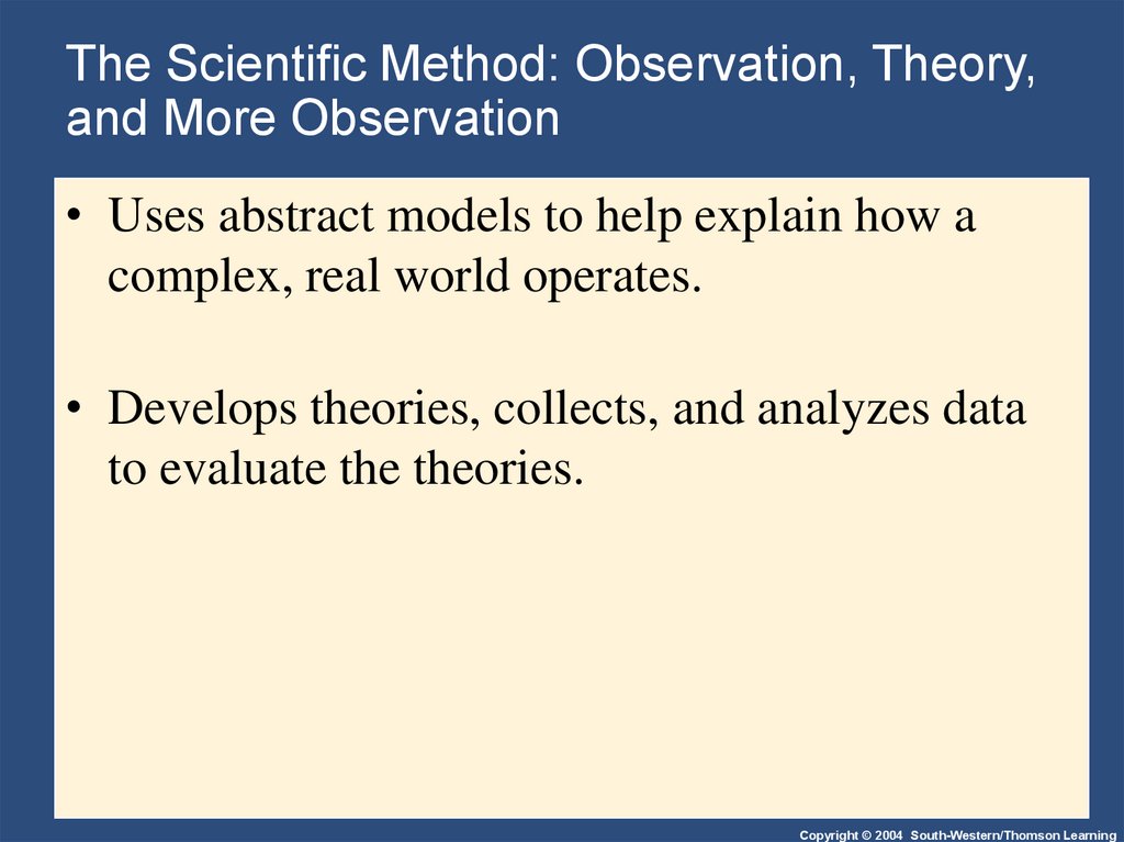 The Scientific Method: Observation, Theory, and More Observation