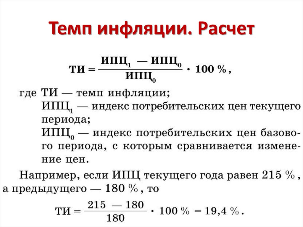 Презентация про инфляцию