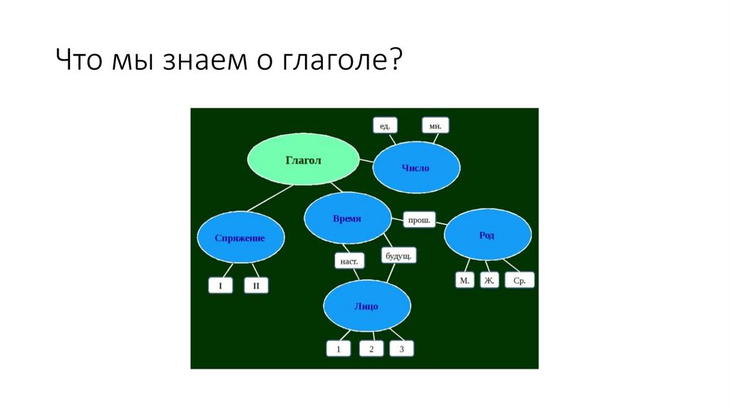 Что мы знаем о глаголе?