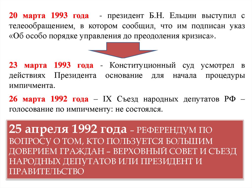 Политический кризис россии 1993