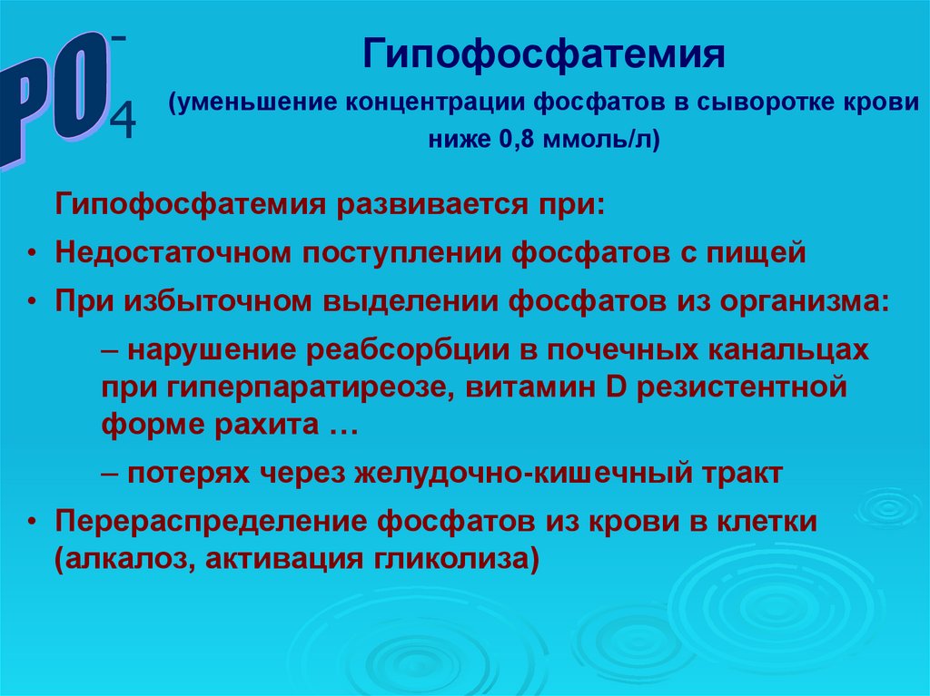 Гипофосфатемия