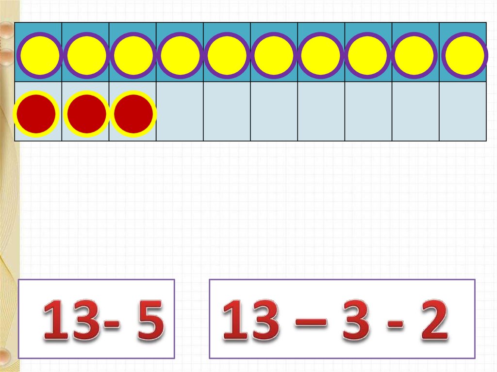 Случаи вычитания 13 1 класс школа россии презентация
