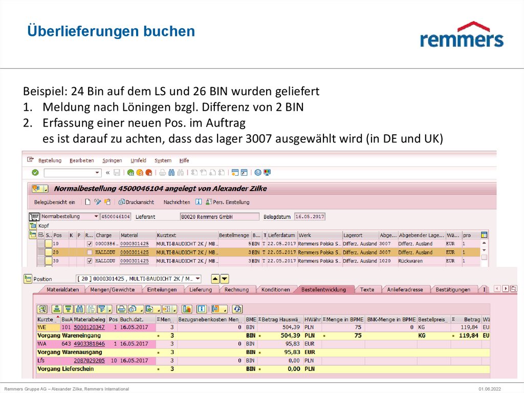 Überlieferungen buchen