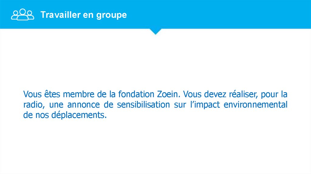 Travailler en groupe