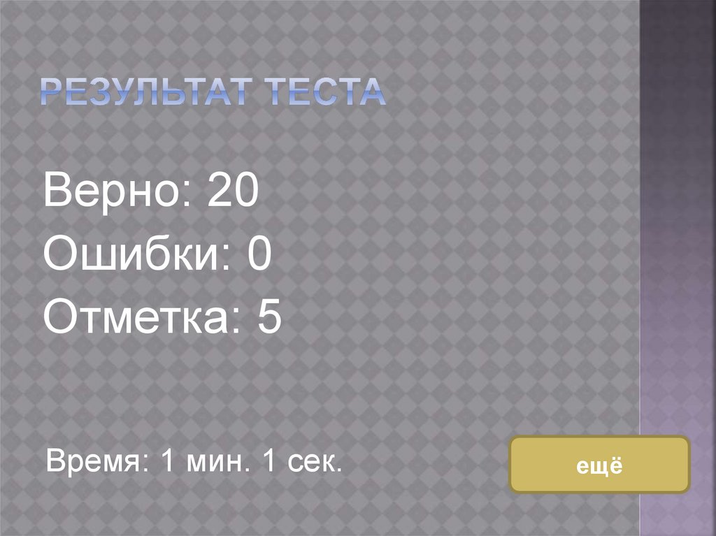 Результат теста