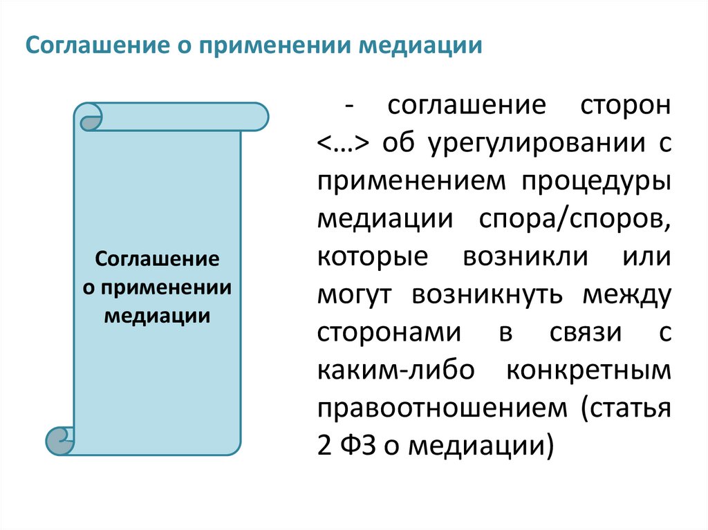 Соглашение о применении процедуры медиации образец заполненный