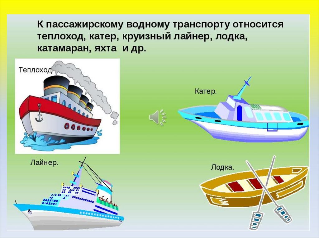 Значения парохода. Водный транспорт для детей. Водный транспор для детей. Виды водного транспорта для детей. Водный транспорт иллюстрация.