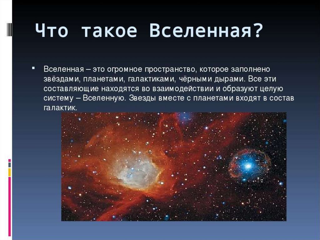 Вселенной 5. Понятие Вселенной. Вселенная это определение. Доклад о Вселенной. Презентация на тему космос.