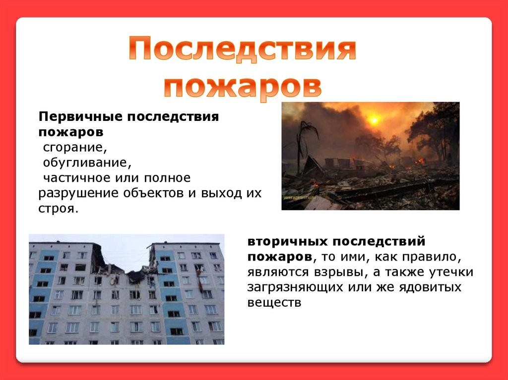 Доклад: Пожары в жилых и общественных зданиях, их причины и последствия