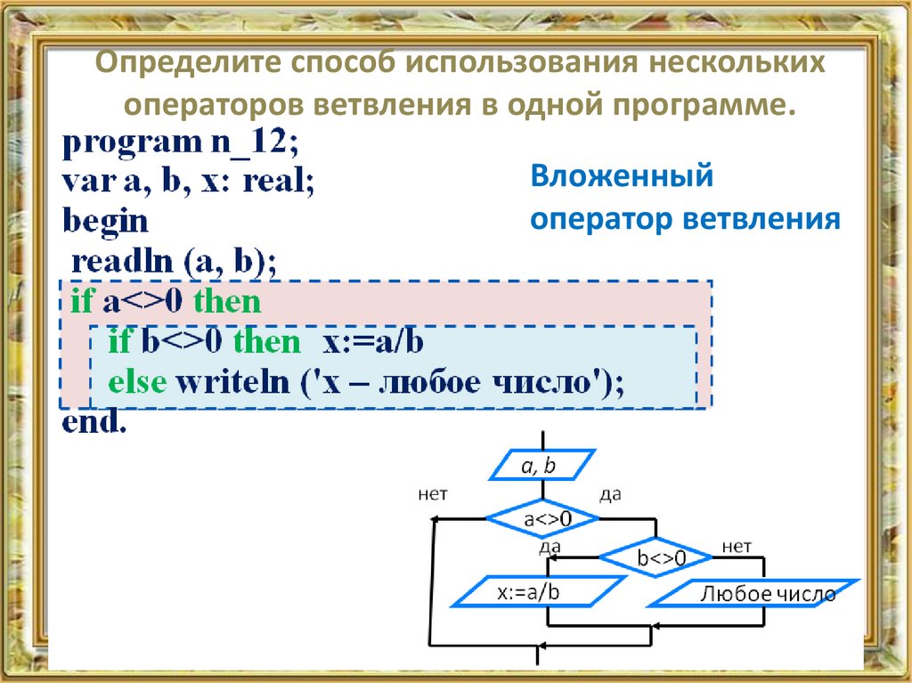 Какое значение будет принимать переменная x