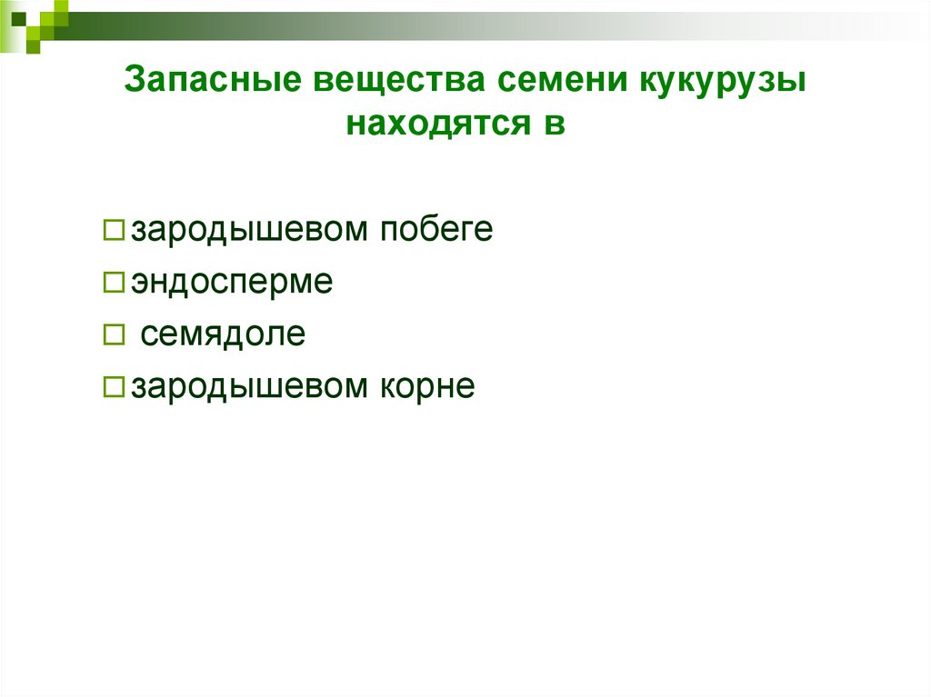 Основными запасными веществами являются. Запасные вещества семени кукурузы. Запасные вещества семени кукурузы находятся в. Запасное вещество семени. Запасные вещества.