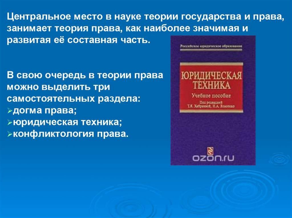 В науке теории государства и. Место ТГП как юридическая наука. Право это в теории государства и права. Юридическая техника ТГП. Составные части теории права.