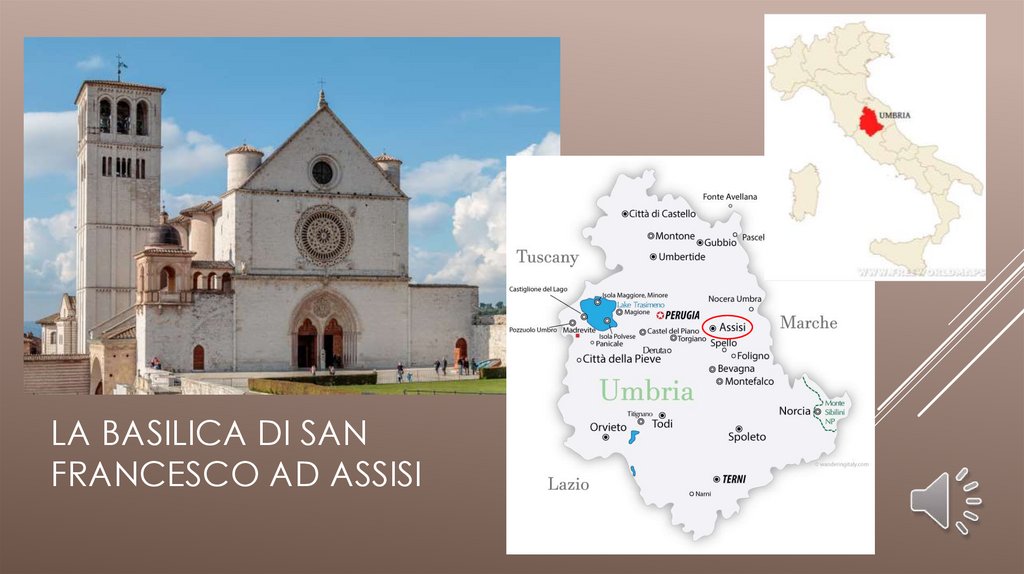 la Basilica di San Francesco ad Assisi