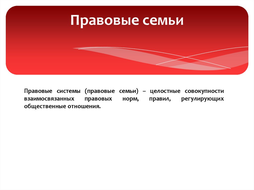 Правовые системы современности презентация 10 класс право