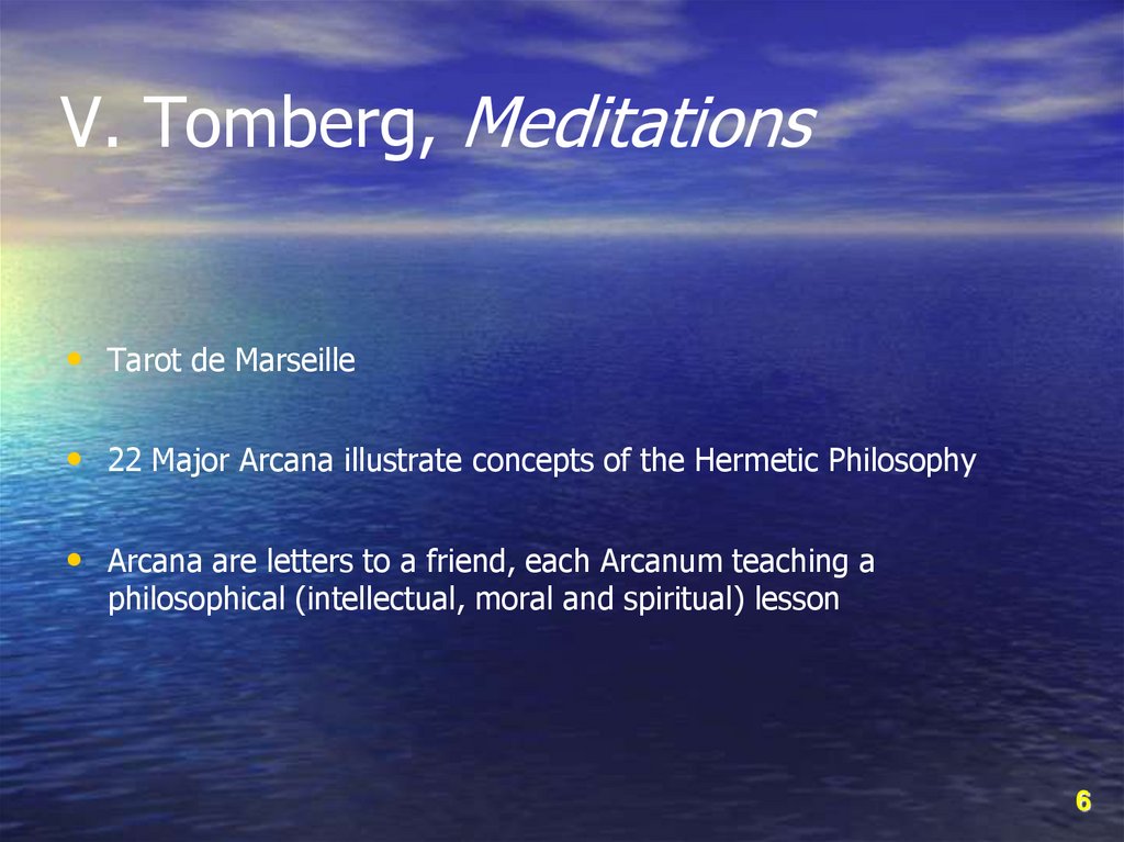 V. Tomberg, Meditations