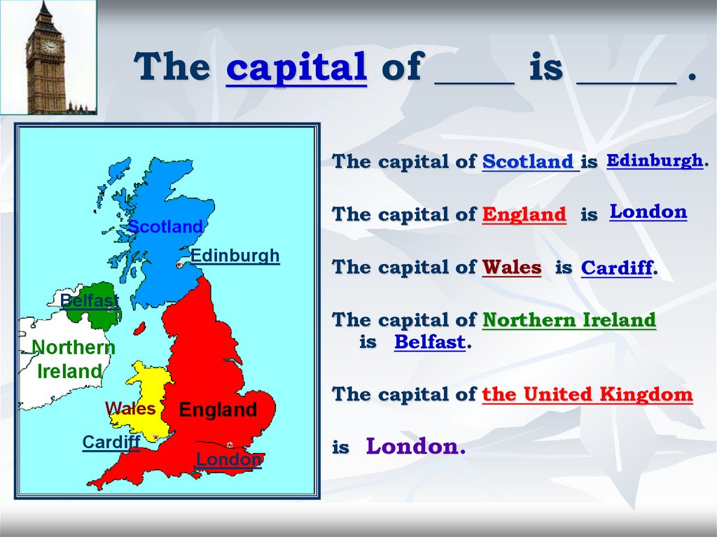 The capital of ____ is _____ .