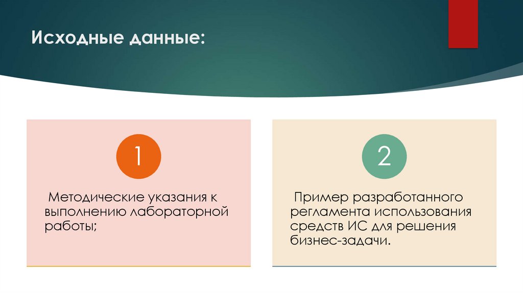 Иcходные данные: