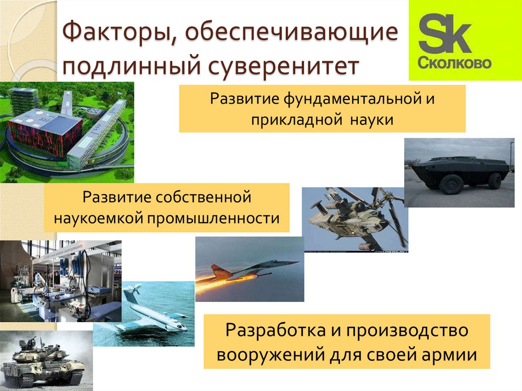 Факторы, обеспечивающие подлинный суверенитет