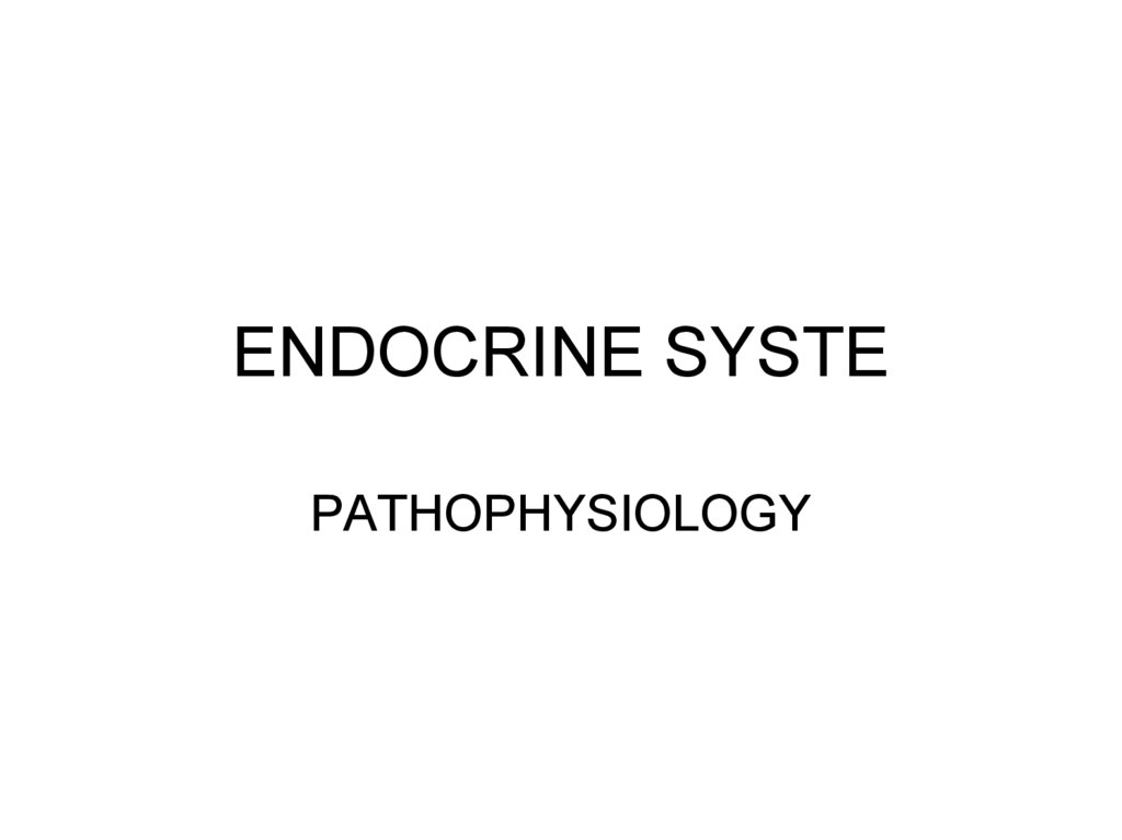 ENDOCRINE SYSTE