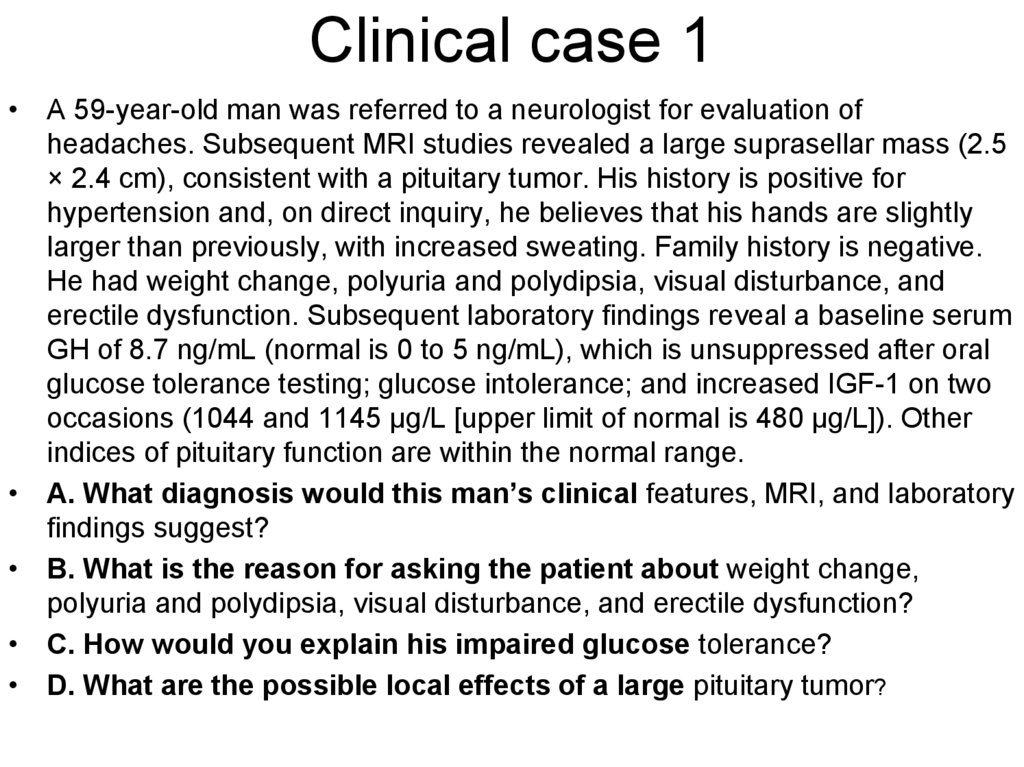 Clinical case 1