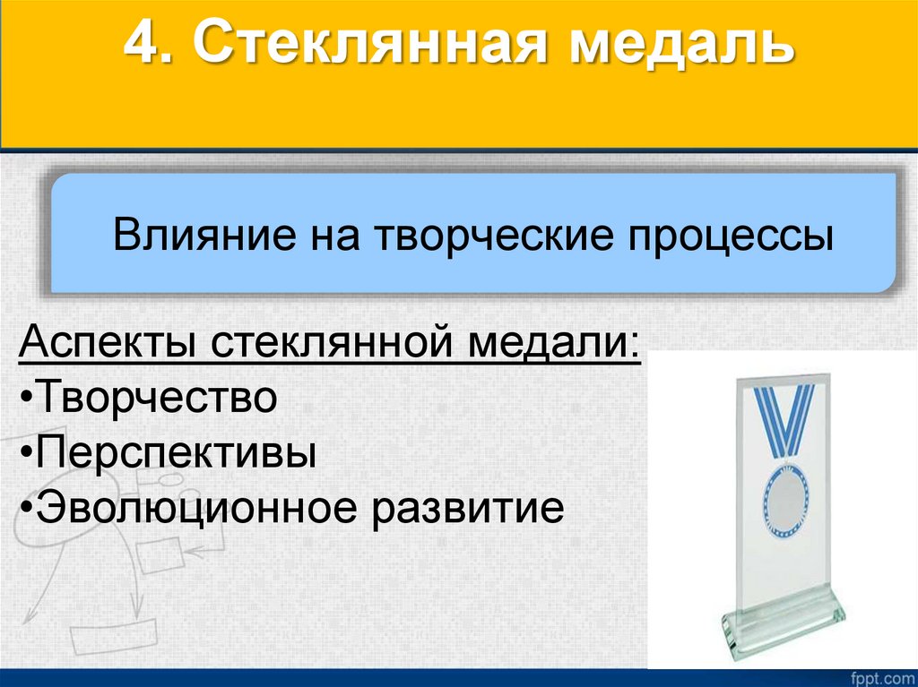 4. Стеклянная медаль