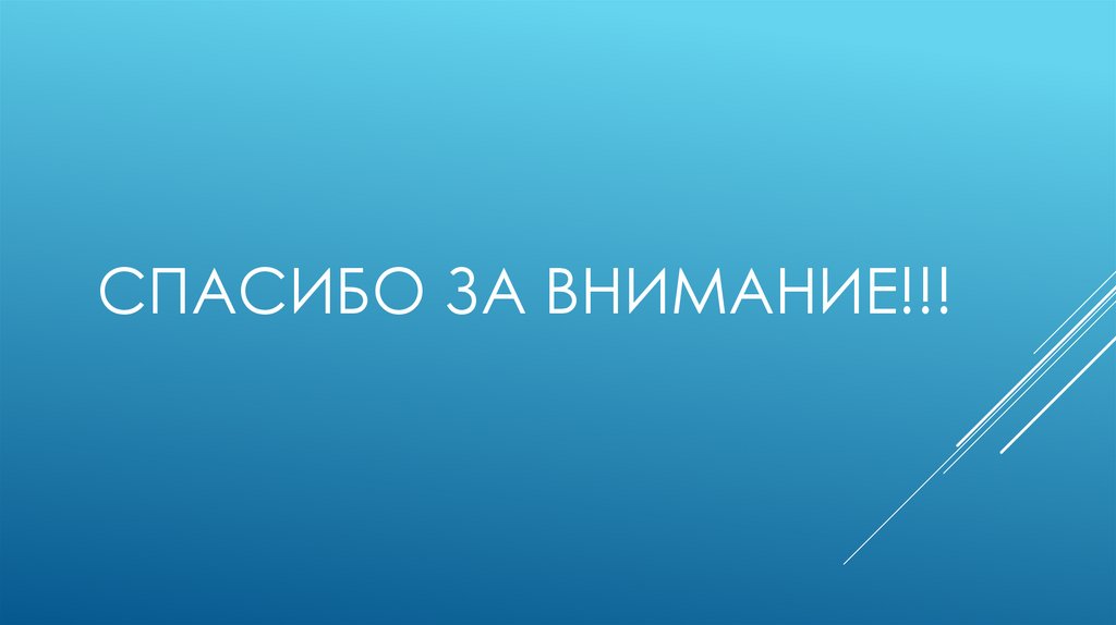 Спасибо за внимание!!!