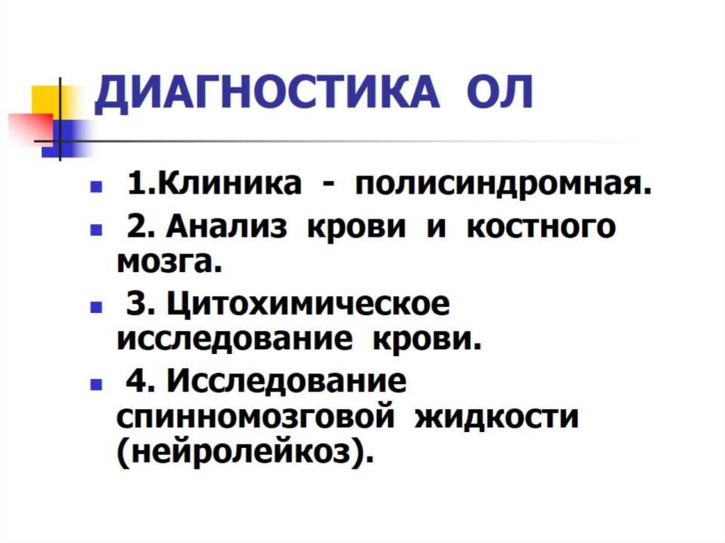ДИАГНОСТИКА ОЛ