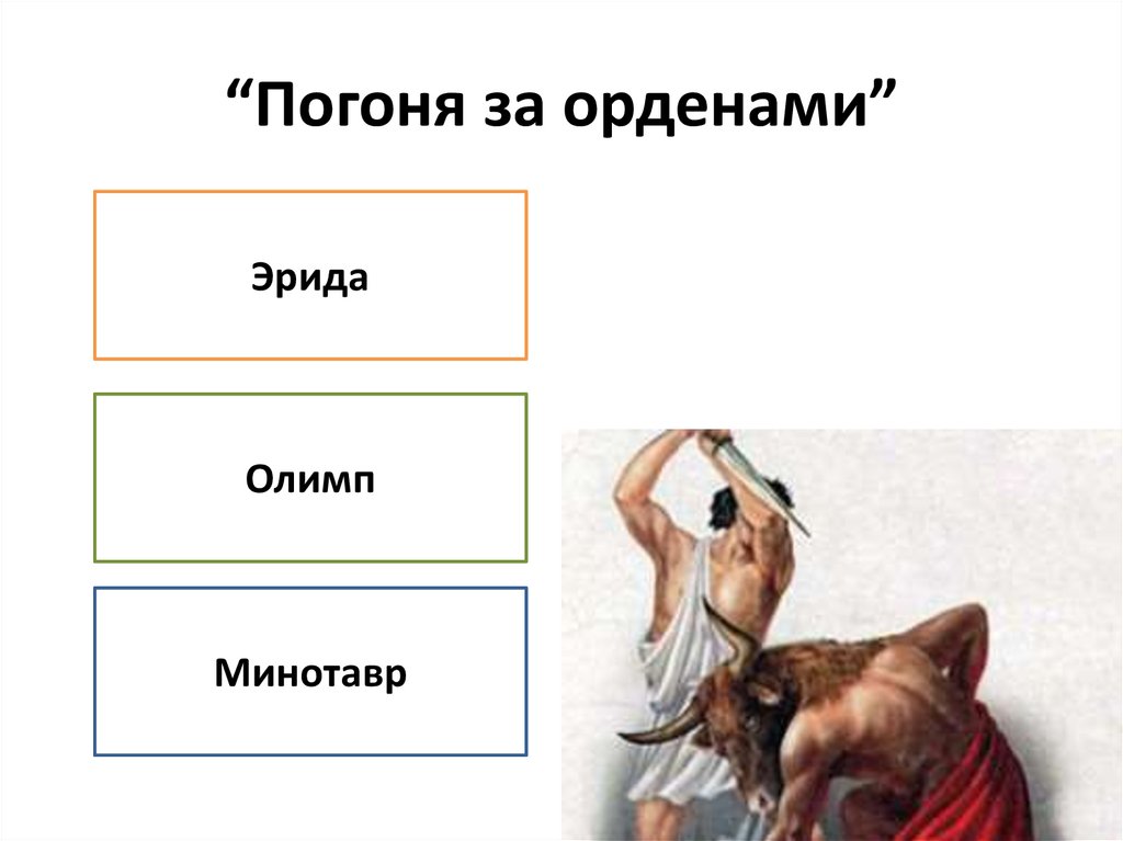 “Погоня за орденами”