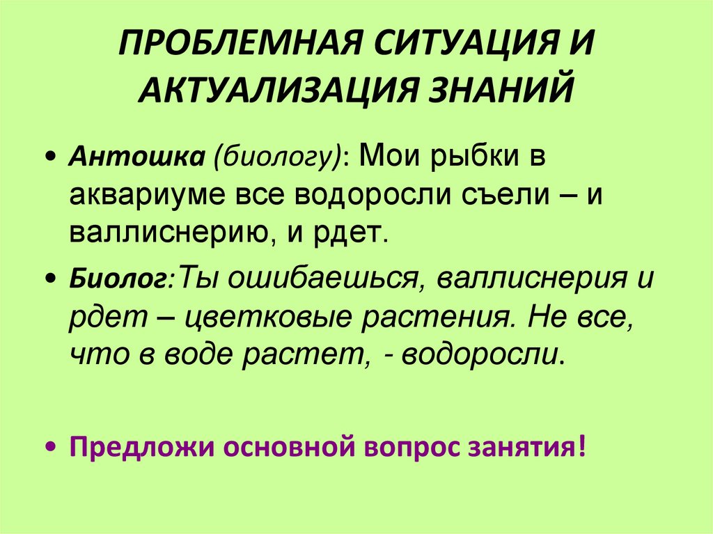 Что такое актуализация