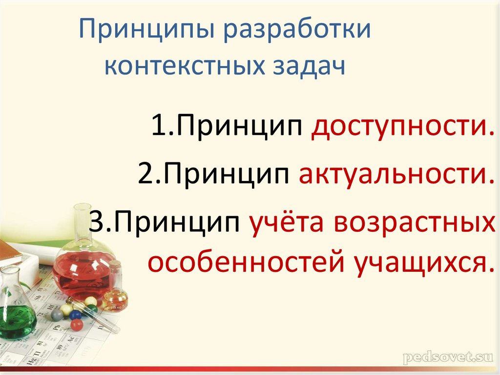 Принципы разработки контекстных задач
