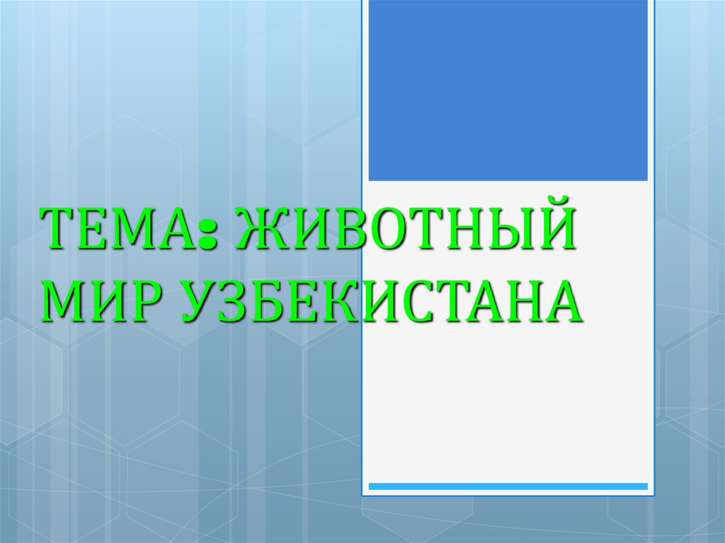 Красная книга узбекистана презентация