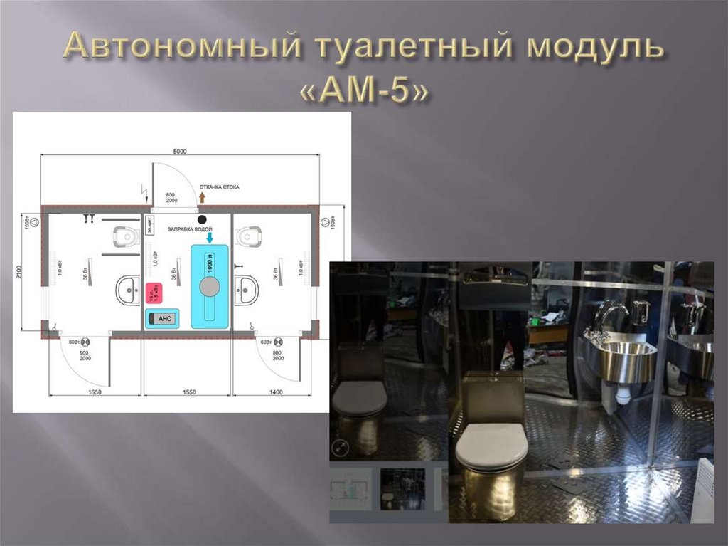 Автономный туалетный модуль «АМ-5»